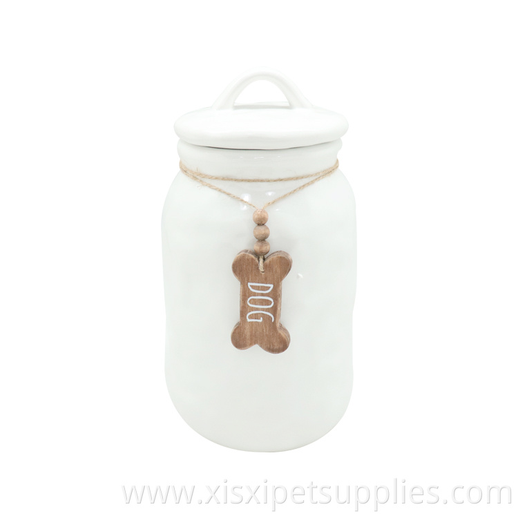 High Quality Pet Food Storage Pet Supplies Dog Ceramic Jar